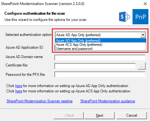 Overview of SharePoint Modernization Scanner